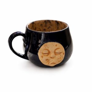 Kubek ceramiczny z motywem księżyca