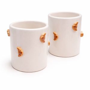 Kubek ceramiczny z rogalikami