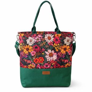Torba shopper w kwiaty – duża torba na zakupy