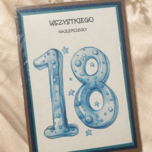 Kartka na 18 urodziny