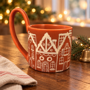 Kubek ceramiczny ręcznie malowany